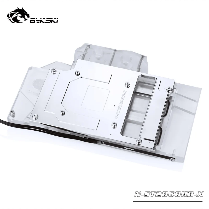 Bykski блок водяного охлаждения для ZOTAC RTX 2060-6GD6 OC HB/1660Ti-6GD6 OC HA, охладитель GPU, 12v 4pin, 5v 3pin light, N-ST2060HB-X