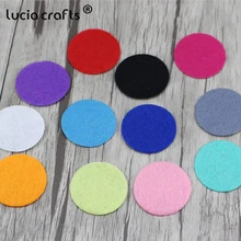 Lucia crafts 288 шт./лот 2,5 см разные цвета войлочные подушечки аксессуары патч для одежды сумки материалы для одежды B0407