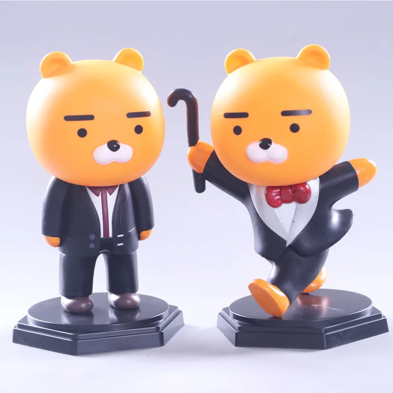 Korean Kakao Bear PVC Dolls 17cm Action Figure 3333 Collectible Model