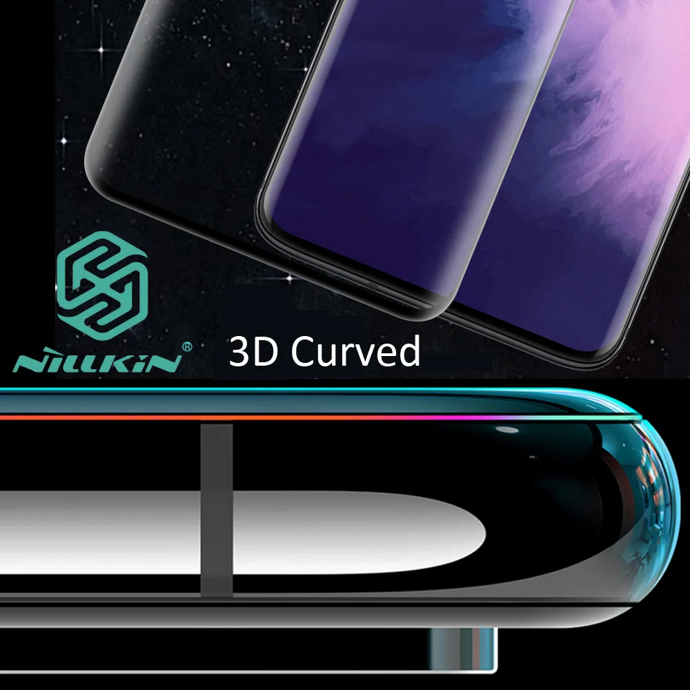 

Nillkin 3D DS+ CP+ Max Tempered Glass For Oneplus 7 Pro Full Screen Cover Curved Protective oleophobic