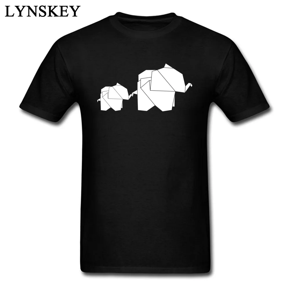 cheap Elephant Way Origami Novelty Men #039;s T Shirts For Sale Cotton Cloth Tops amp; Tees Custom Print Simple Style