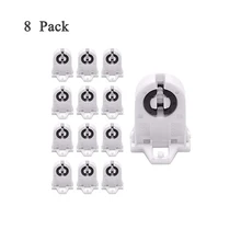 Винт Тип T8 держатель лампы комплект из 8 шт. тряпок Non-шунтируется выключатель света разъем для светодиодный флуоресцентные трубки замены