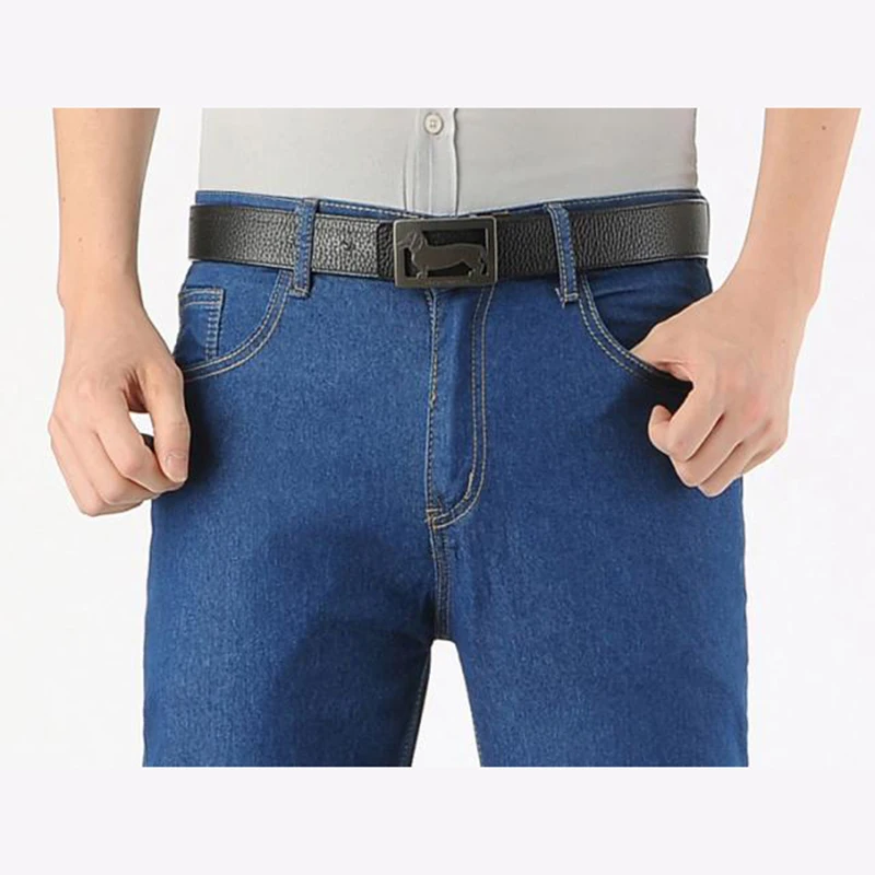 Bell Bottom Jeans Men 2018 New Arrival Spring Casual Slim Fit Zipper Fly Retro Bootcut Straight Long Men's Flared Stretch Jeans