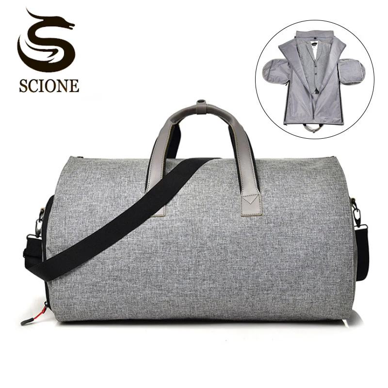 pack suit in duffel bag
