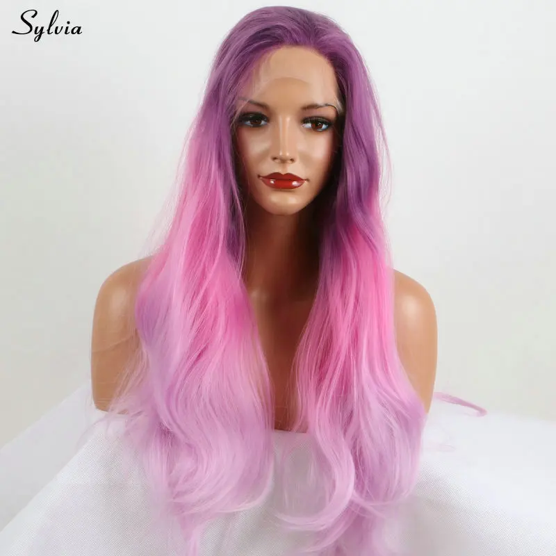 pink ombre wig with purple at root (2)