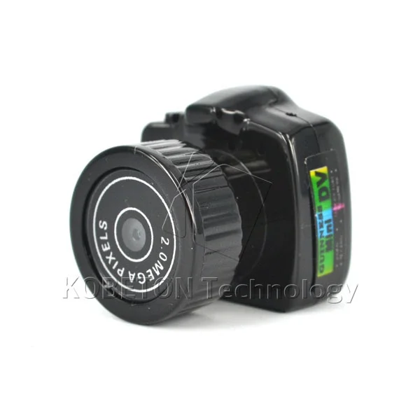 Kebidu Y2000 CMOS 2,0 HD Цифровая камера микро мегапиксельная карманная Видео Аудио Мини видеокамера 640*480 480P DV DVR 720P 200W - Цвет: Черный