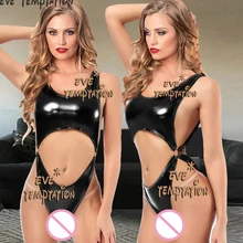 Сексуальное нижнее белье из ПВХ для взрослых, Babydolls, нижнее белье, платья для стриптиза, одежда для сна, украшение цепи, нижнее белье, notte, Lenceria, W079