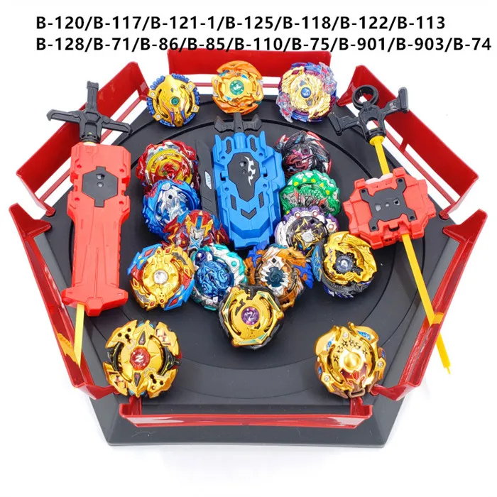 Костюм Beyblade Burst Toys B-127 B-117 B-115 bables Bayblade arena Toupie Металл Fusion Бог Прядильный механизм игрушка бейблэйд - Цвет: 16PCS-DJ-B(ZDP)