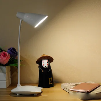 

Livewin USB 3 Level LED Desk Lamps Eye Care Rechargeable Table lamps Modern Soft White light Touch Dimmer Reading Lamps