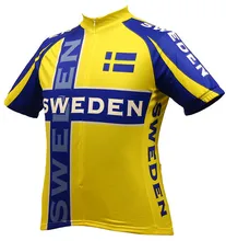 Suecia Mundo Equipo Masculino de Ciclismo Jerseys de manga corta ciclismo ropa maillot ciclismo transpirable Bike Bicicleta Ciclismo Ropa