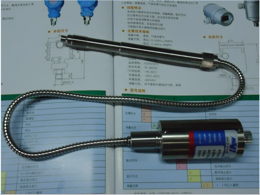 Standard Pressure Sensor /Transmitter Pt124g (B )-121 -15~80mpa -M22 -2mv /V | Инструменты