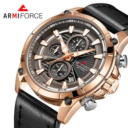 ARMIFORCE Relojes 2018 часы Для мужчин модные спортивные кварцевые часы Для мужчин s часы лучший бренд класса люкс Водонепроницаемый часы Relogio Masculino