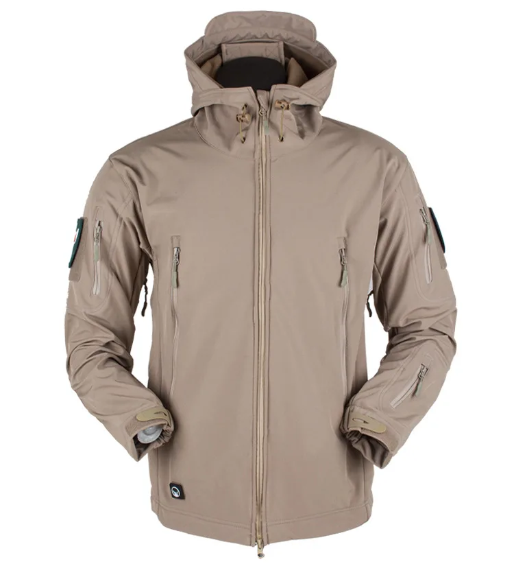  Shark Skin Military Windproof Tactical Softshell Jacket Men Waterproof Army soft shell Coat Windbre