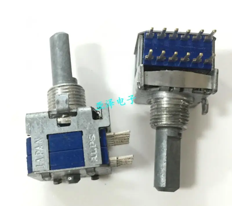 

2PCS/LOT ALPS Alps 2 knife, 4 stall band switch, rotary switch, half shaft length 20MM