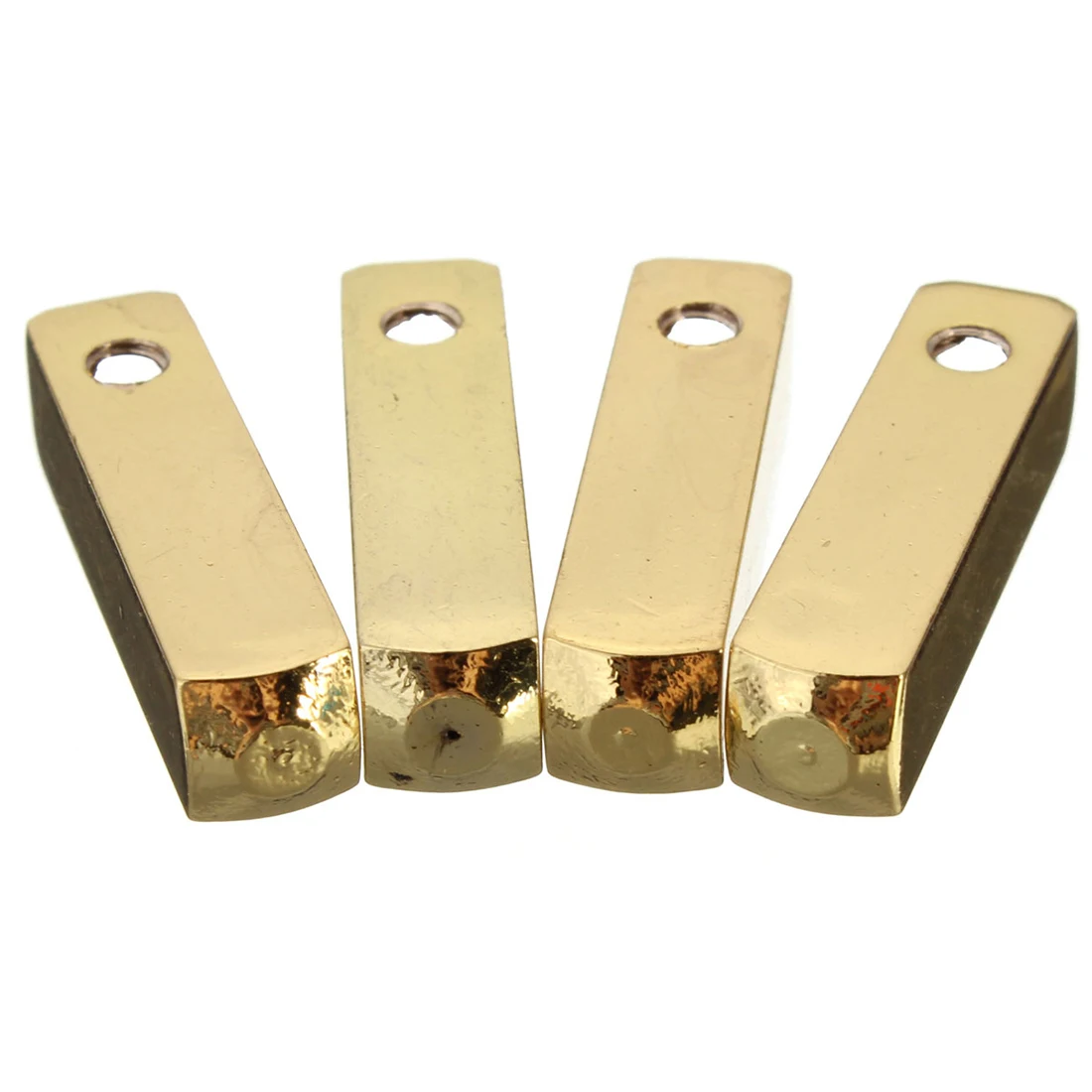 

4pcs luxury metal aglet shoelace screw replacement color: Golden