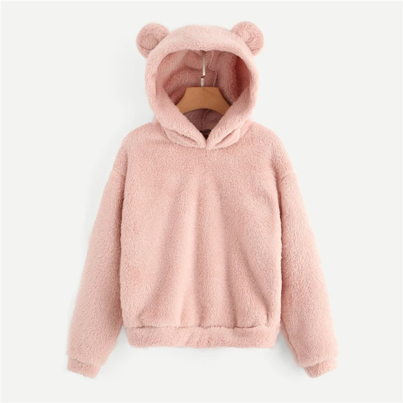 Women's Lovely Bear Ears Hoodie-0