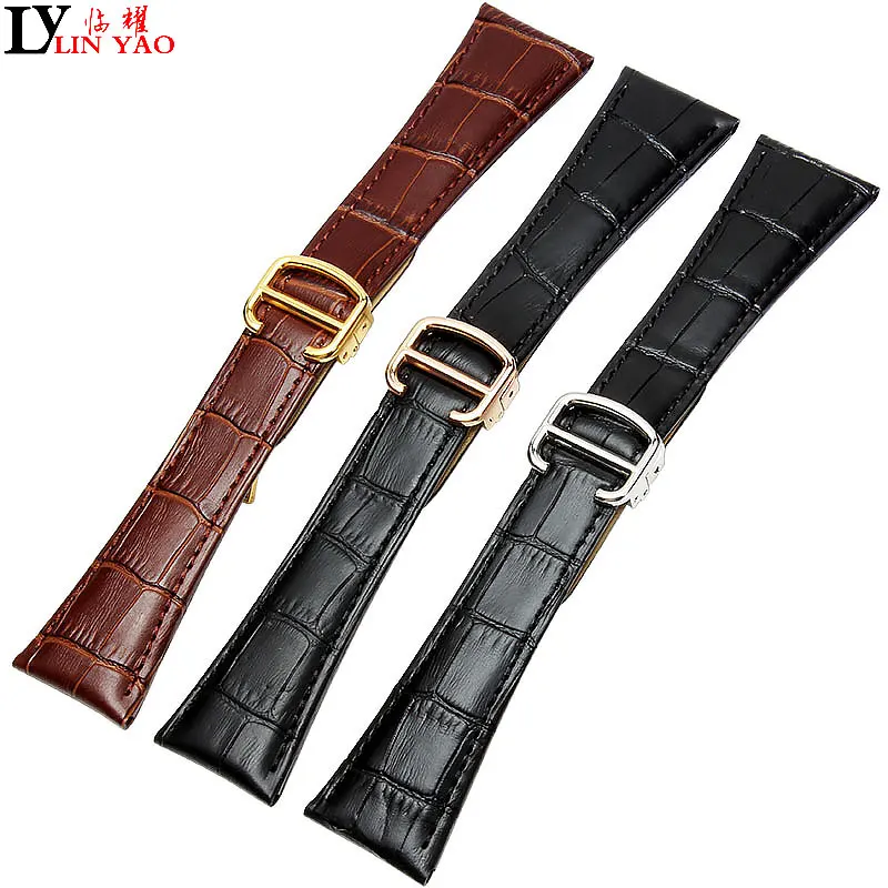 Ремешок для часов Cartier Tank Solo W6700255 ремешок из натуральной кожи 18/20/22 мм браслет