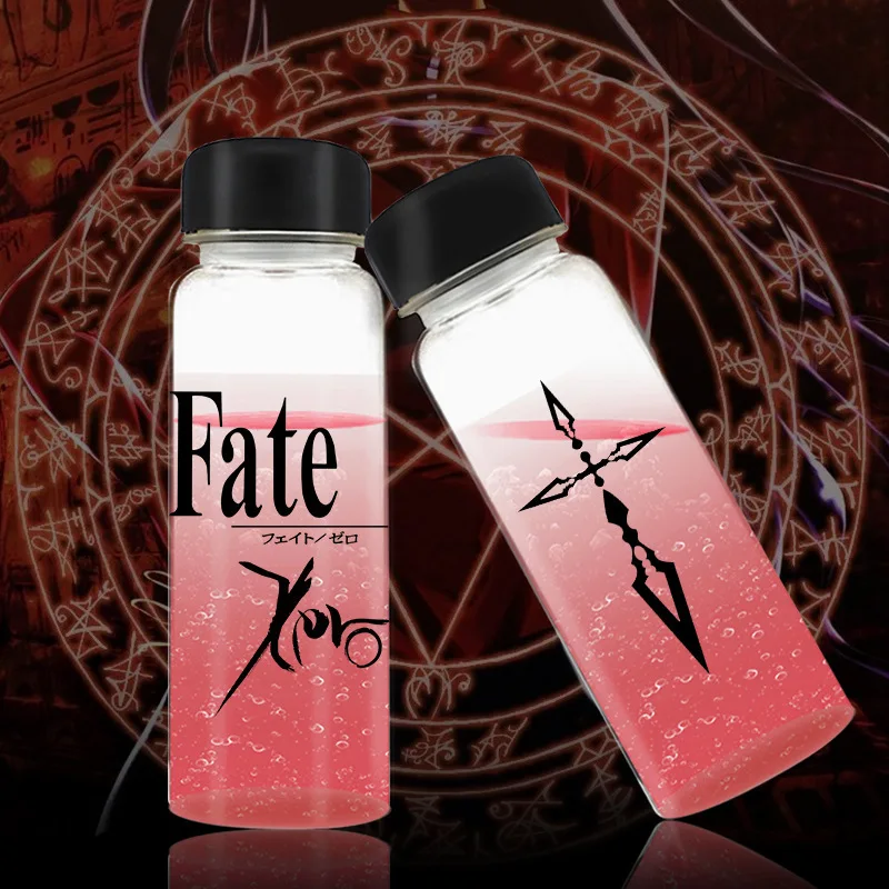 

Anime FATE Night of Destiny One Piece SAO Creative Cartoon Lucid Drinking Cup Portable Cup Personal Plastic Bottle Weapon