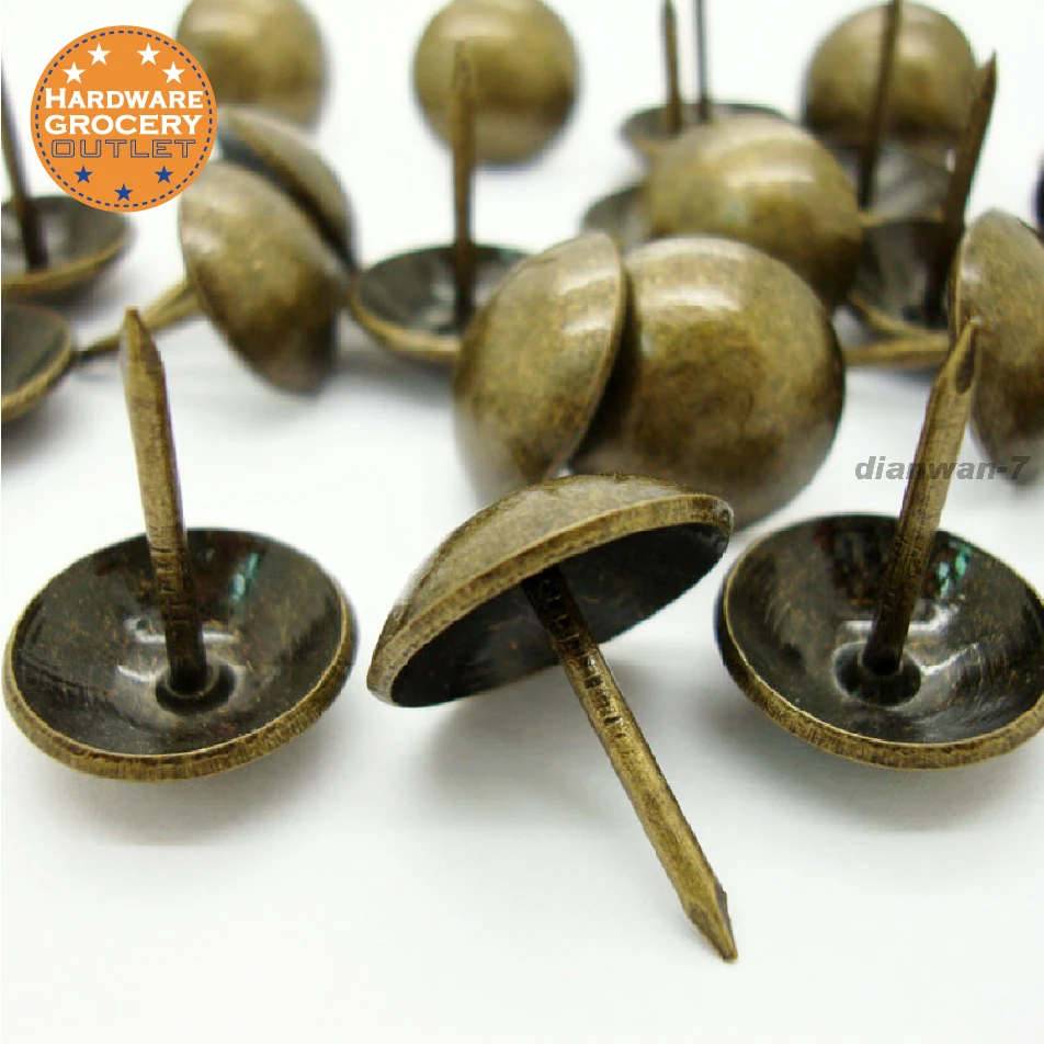 Generic Round Large headed Nail Antique Brass Pack of 50pcsin Nails