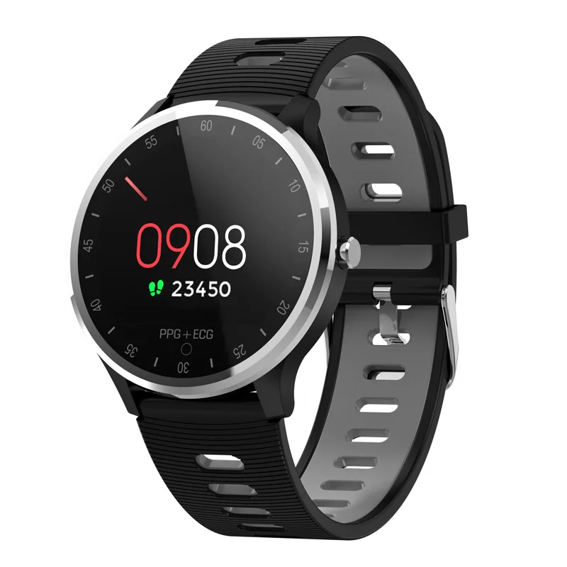 

Bakeey A9 ECG+PPG HR Blood Pressure Oxygen Monitor Multi-sport Weather Music Control 1.22inch IPS Racket Screen Smart Watch