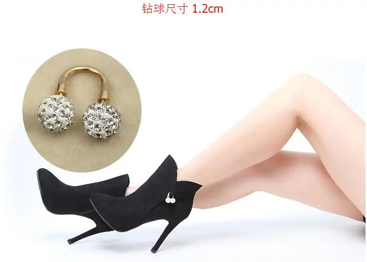 1 пара модных блестящих бриллиантовых шариков, украшения для обуви, аксессуары