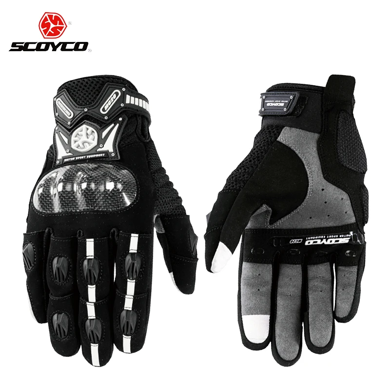 

SCOYCO MC20 female and men's Motorcycle gloves carbon protective motorbike moto glove touch phones