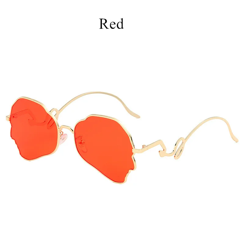 UVLAIK винтажные нестандартные Солнцезащитные очки женские классические градиентные солнцезащитные очки женские роскошные дизайнерские цветочные солнцезащитные очки оттенки красные очки - Цвет линз: Red