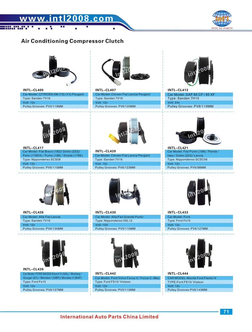 VS-18M vs18m VS18 977012b300 97641-3k220 Авто/C ac компрессор магнитный узел сцепления 6pk ролик для Hyundai