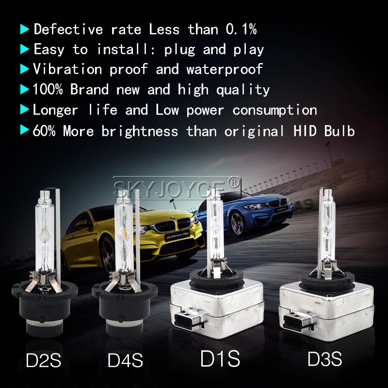 35W 55W D1S D1R D2S D2R D3S D3R D4S D4R HID Xenon Bulb (2)