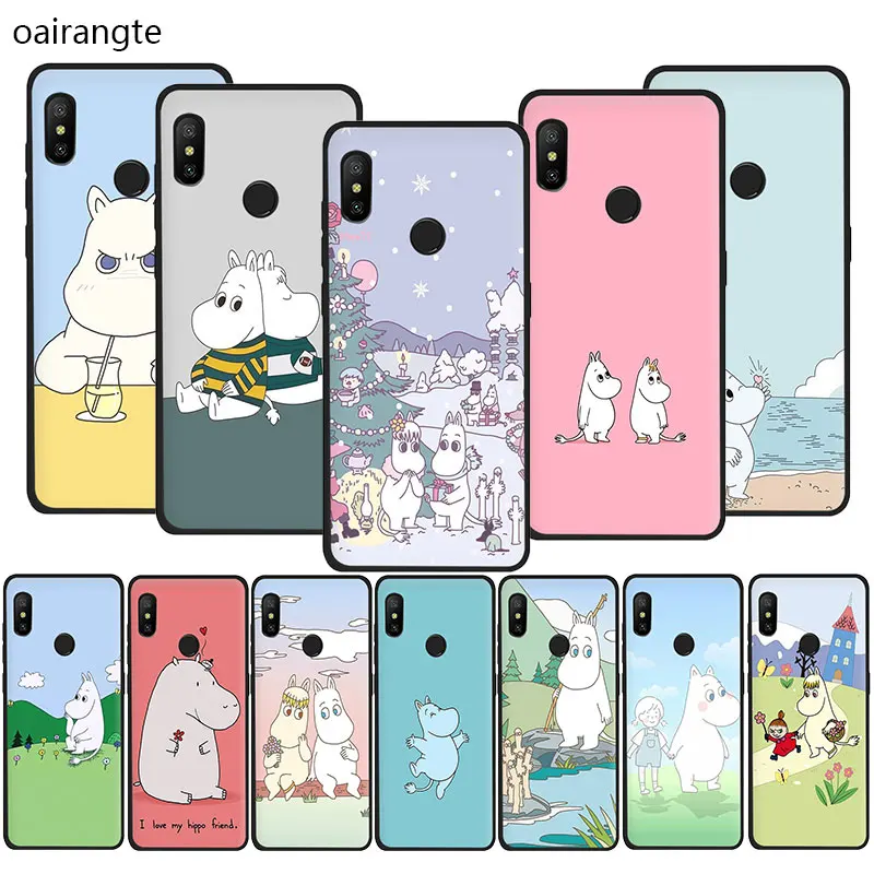 

Hippo Cute animal cartoon Soft TPU phone cover case for Redmi K20 4A 4X 5 6 5A 6A 7 Go Note 5 6 7 8 Pro