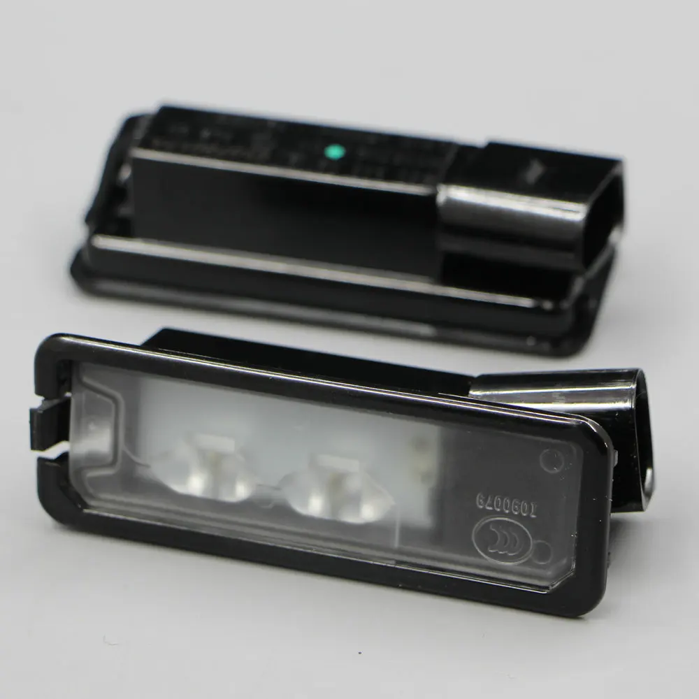 2 unids VW OEM Оригинальный светодиодный Marcos de matricula luz fit aplicar a Golf MK6 MK7 Passat B7 CC Polo 6R 35D 943 021