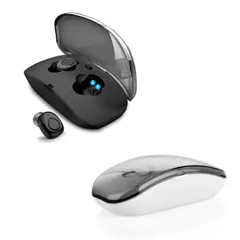 

Wireless Bluetooth Headset Stereo Sound Effect HD Call for IOS Charging Display Bluetooth4.2 Earphones for iPhone X 8 Samsung