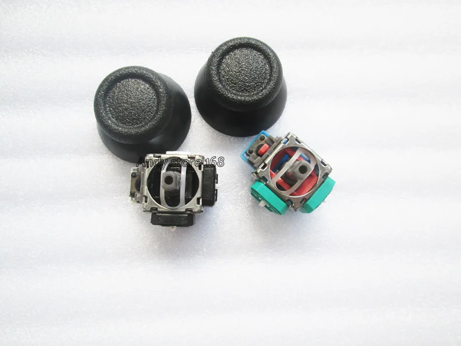 

3D Analog Joystick Stick Sensor Module For PS4 controller with 3D Handle Joystick Cap For Playstation 4. 10sets/lot