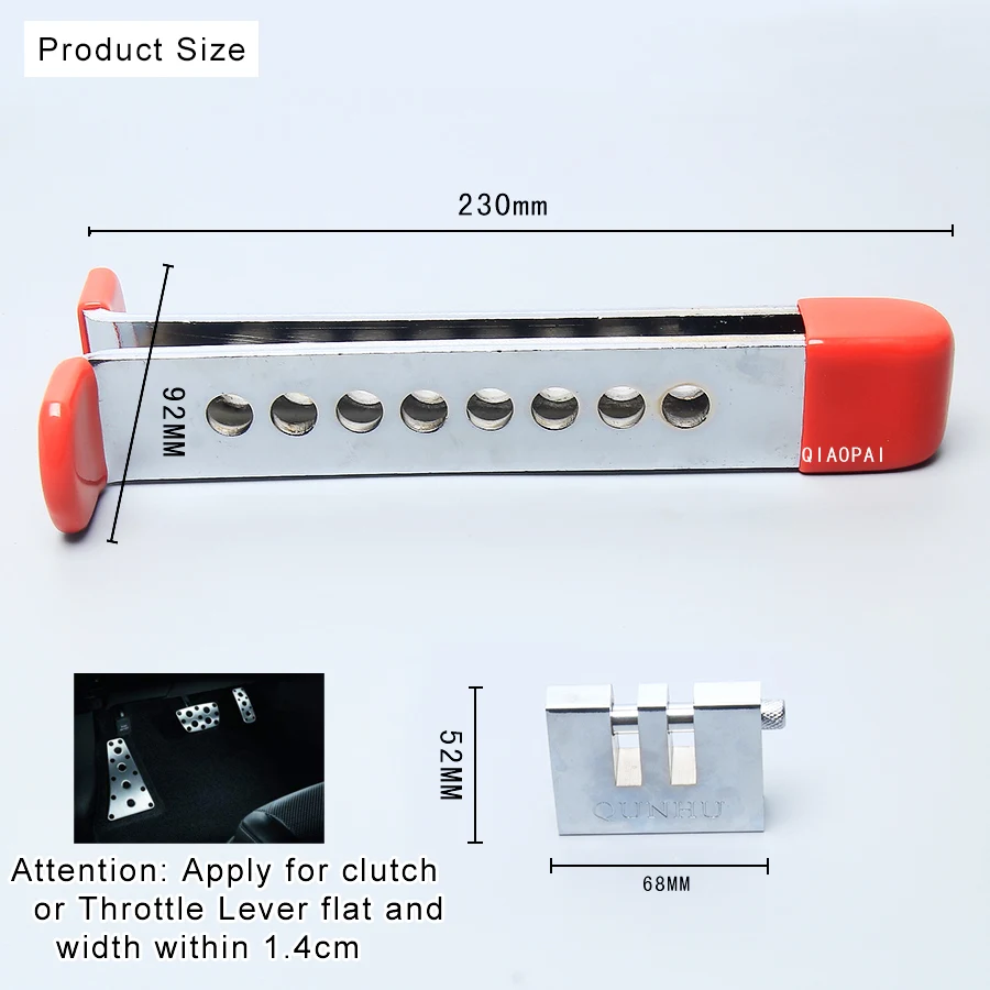 General Vehicle  Steering Wheel lock brake theftproof safety security locking mechanism stainless steel forging car clutch lock