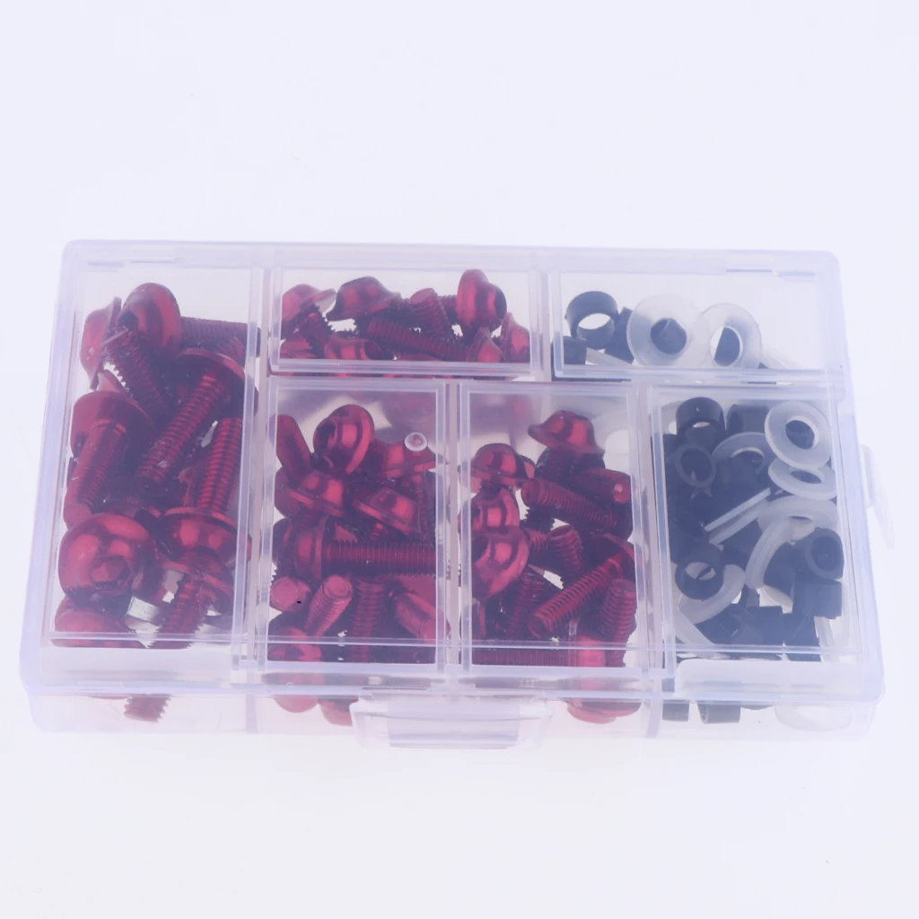 158Pcs Fairing Body Bolts Kit Fastener Clips Screws Nuts for Motorcycle Sportbike carenado trousse a bolt 