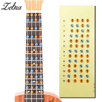 

1 Pcs Zebra Ukulele Fretboard Note Map Sticker Uke Ukelele Fingerboard Frets Decals Musical Scale Note for Beginner Practice