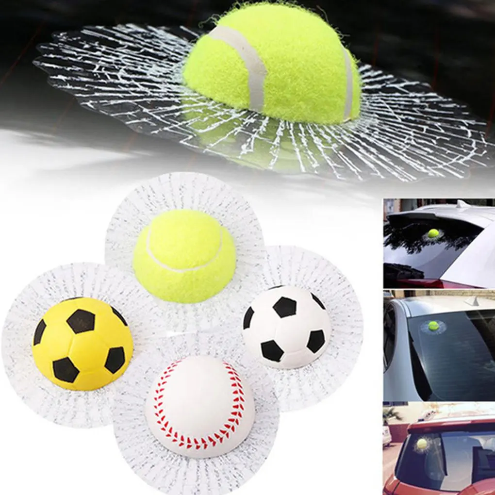 

Transparent 3D Ball Car Stickers Personality Ball Broken Glass Decoration Car Auto Decor Wrap