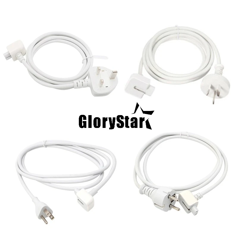 

High Quality Europe Cord EU AU UK US Plug 1.8M AC Power Adapter Extension Cable for Macbook Pro MagSafe 11 12 13.3 15 Charger