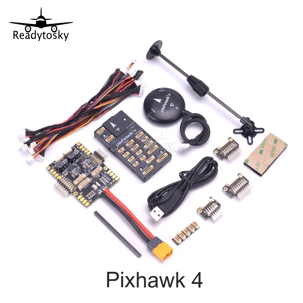Система управления полетом Pixhawk 4 и GPS модуль M8N PM07 плата питанием автопилот