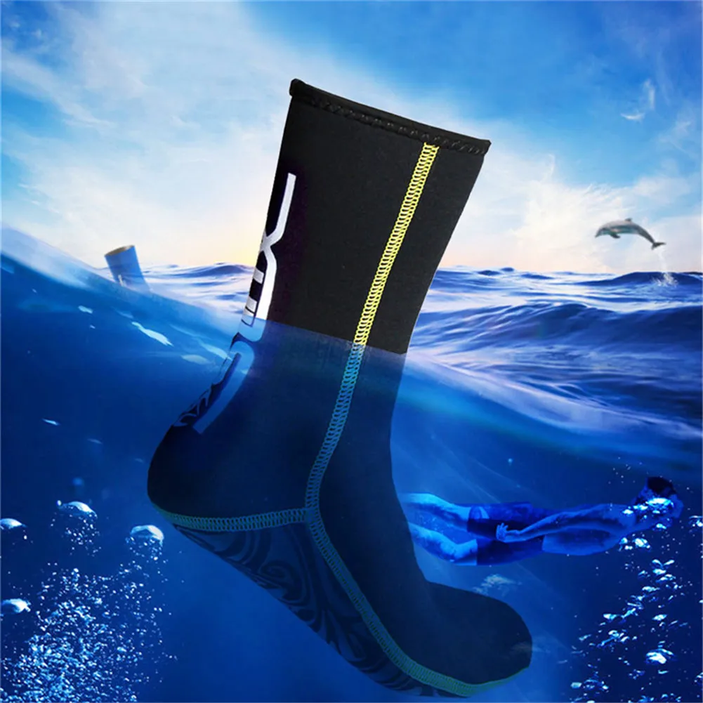 3 мм износостойкие носки для дайвинга супер-эластичные Нескользящие плавники для дайвинга устойчивые носки Материал зима для плавания Подводная охота