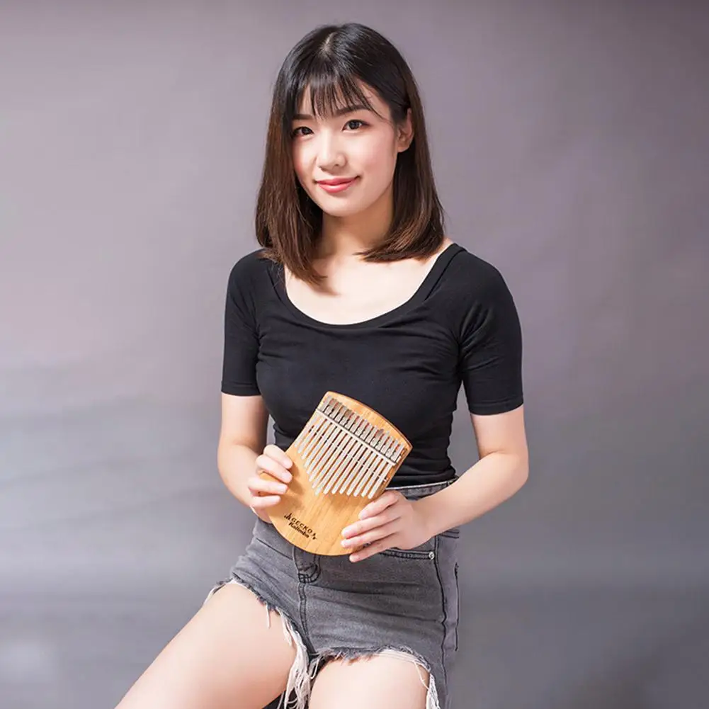 [Kit completo] Kalimba de madera Gecko 17 notas