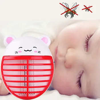 

Cute LED Mosquito Killer Lamp Mini Portable Electric Reject Light Fly Bug Insect Trap Repeller Lamps Outdoor Camping Light