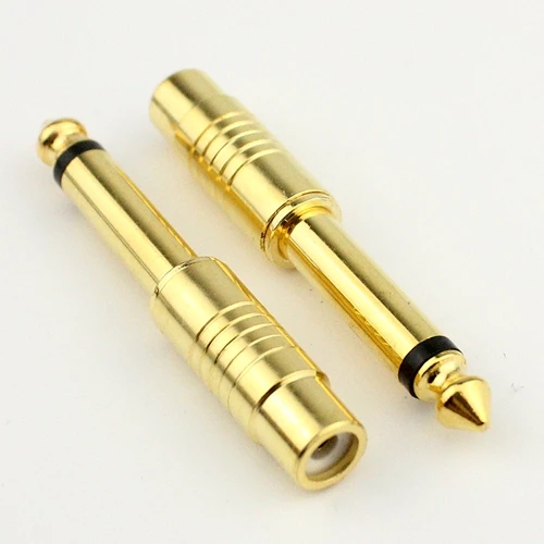 

Microphone connector 6.35mm 1/4" mono Male plug to 3.5mm 1/8" Female Jack Headphone Audio Adapter 6.5mm male to 3.5mm female