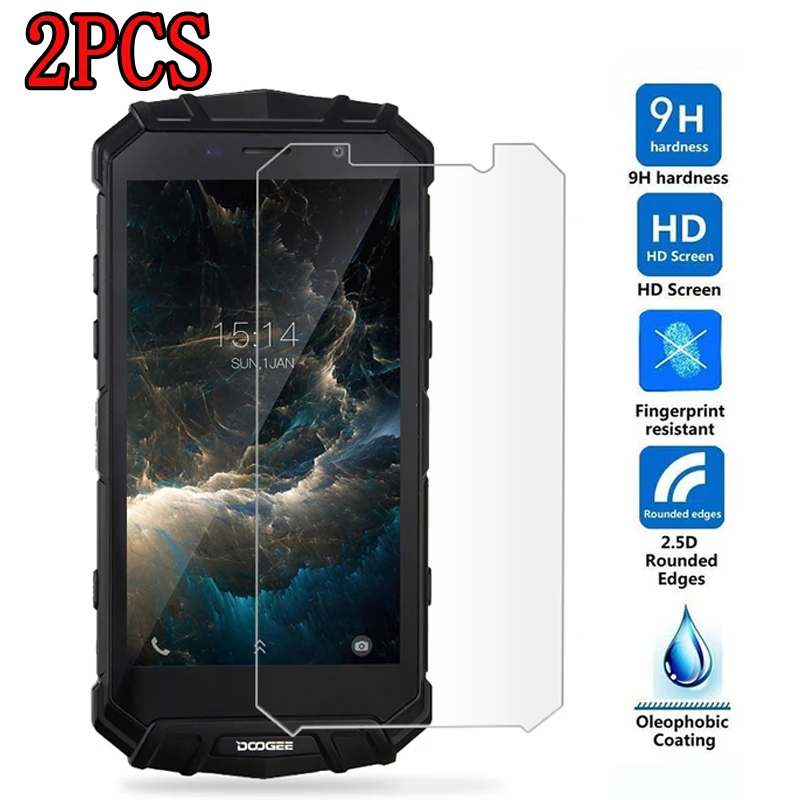 Закаленное стекло Для DOOGEE S60 2 шт. защитная пленка 9H защита экрана
