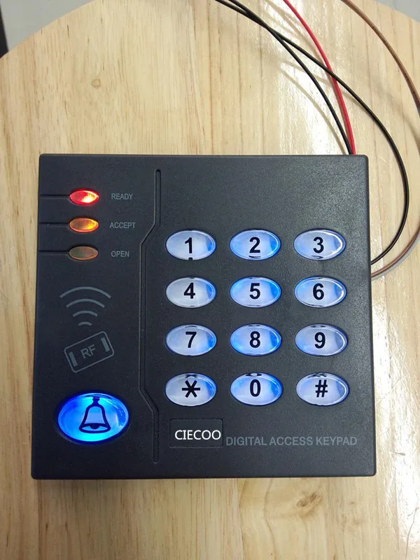 

IP65 Waterproof outdoor standalone access control keypad RFID access control noctilucent keyboard access control system