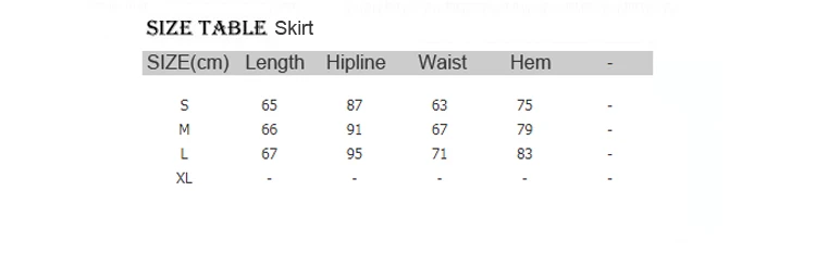 0 size skirt