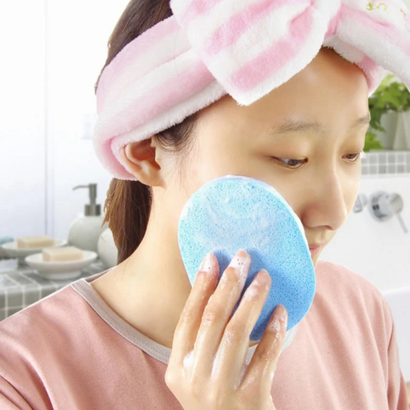

1PC Facial Cleansing Sponge Puff Available Soft Makeup Seaweed Sponge Magic Face Cleaning Wash Pad Puff Makeup cleansing Tools