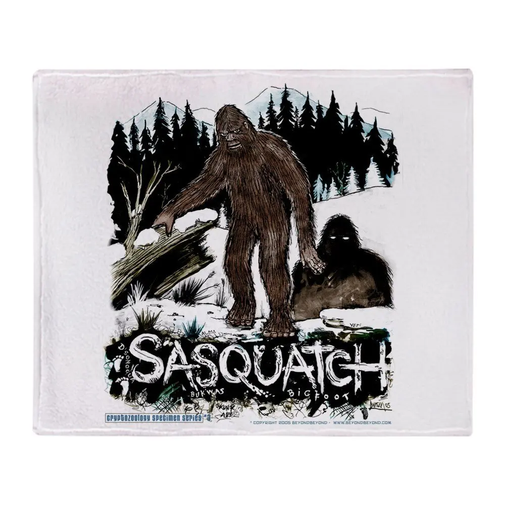 Günstige Sasquatch Weiche Fleece Decke Wirft Fleece Decke Manta Coberto Für Sofa Bett Auto Büro