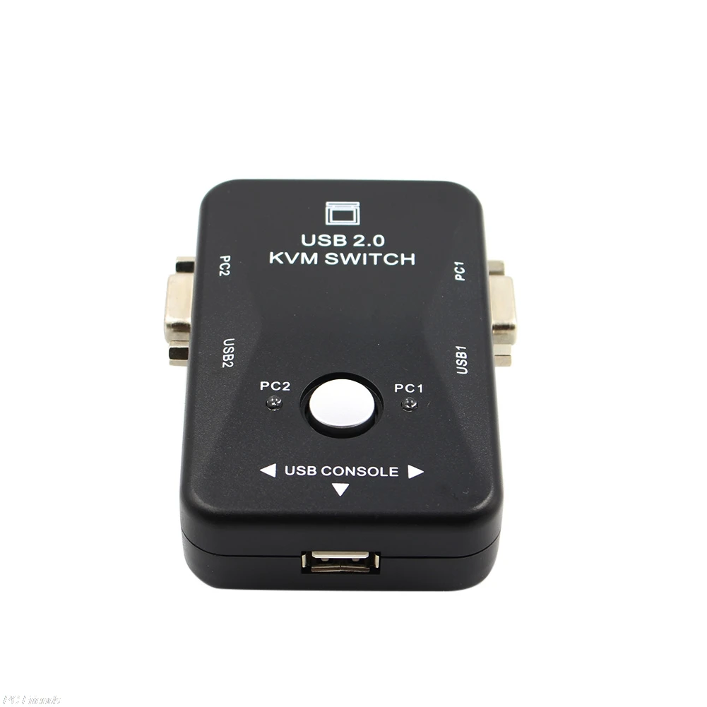  USB2.0 2-Port KVM Switcher Switch Box Mouse/Keyboard/VGA Video Monitor 1920x1440