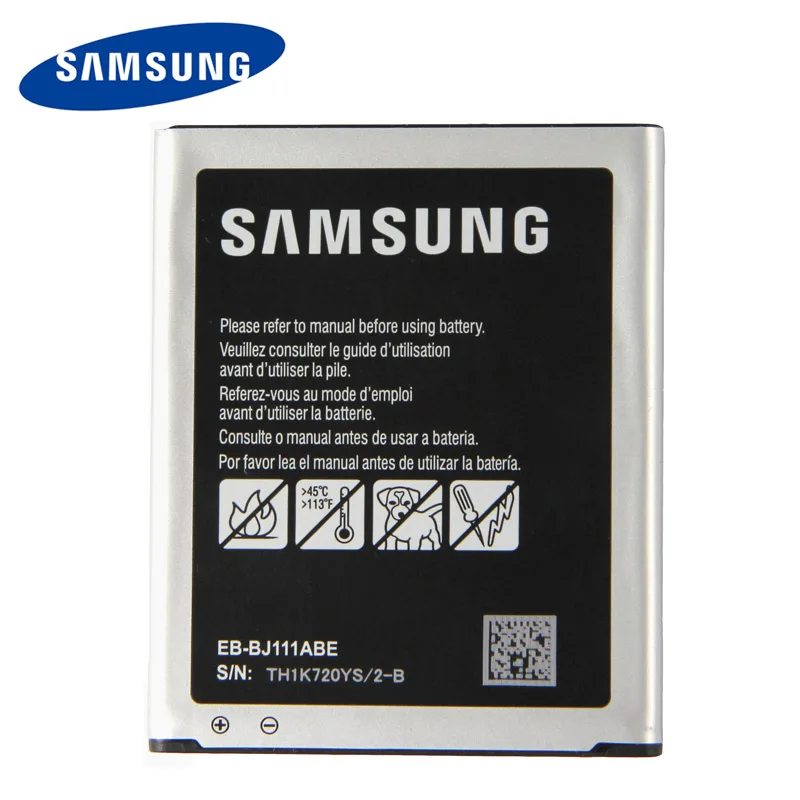 Оригинальный аккумулятор Samsung EB-BJ111ABE для Galaxy J1 J Ace J110 SM-J110F J110F J110FM J110H 1800mAh |